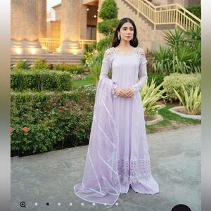 Moire by Asma Violet color customized Ice Blue